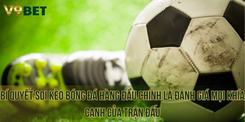 Bí quyết soi kèo bóng đá hàng đầu chính là đánh giá mọi khía cạnh của trận đấu