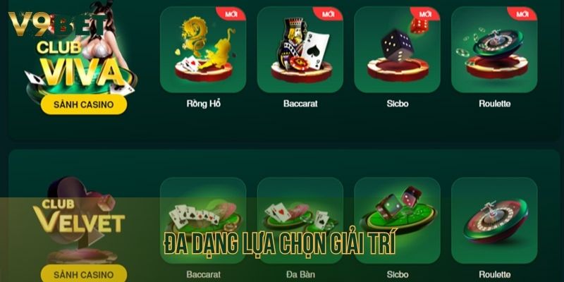 Kho trò chơi đa dạng